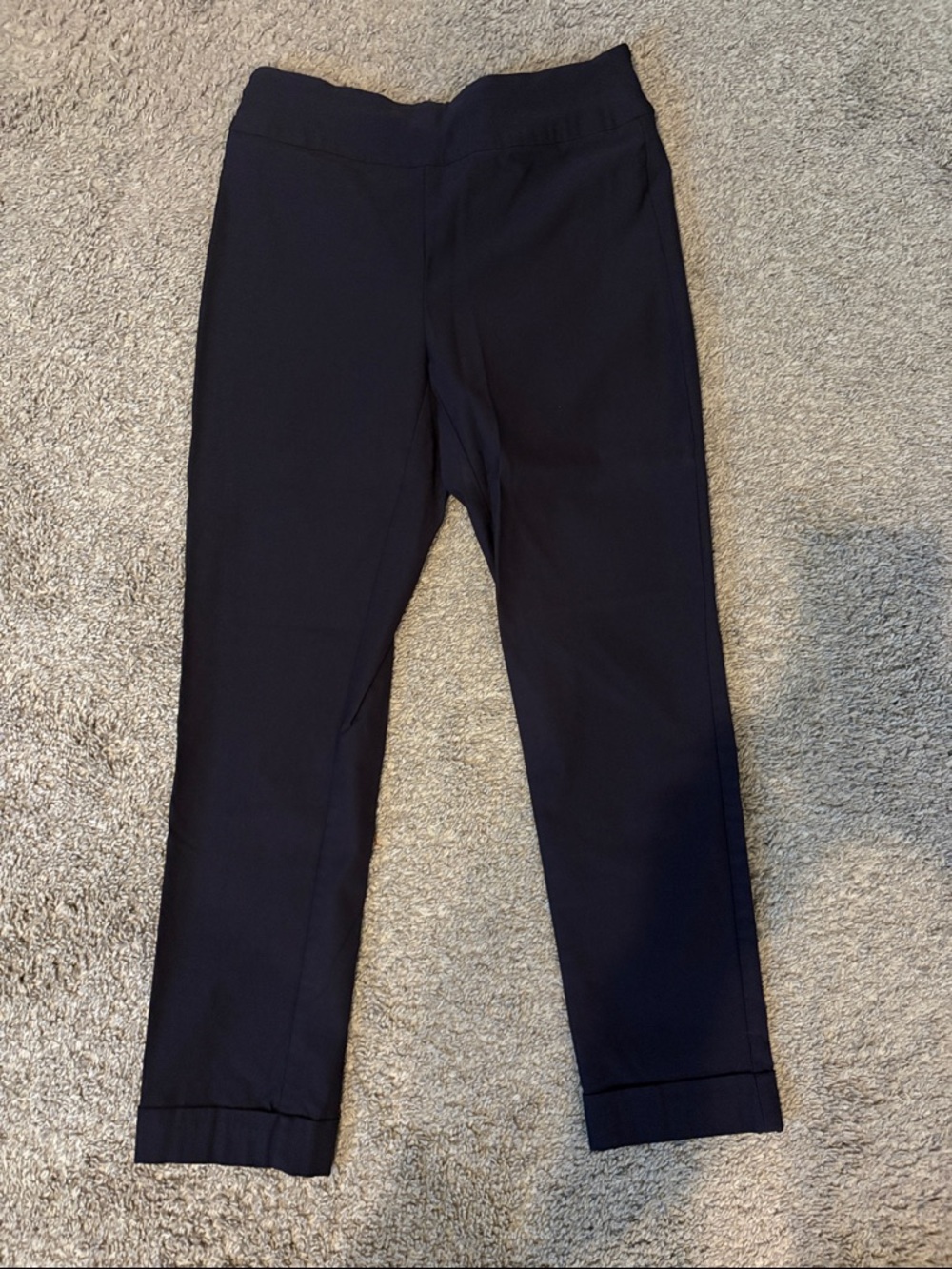Tribal Navy Pull-On Slim Dress Pants